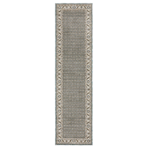 Oriental Weavers Andorra Indoor Area Rug - Luxurious Soft Pile With Over 200 Colors In Vintage Modern Styling Blue,Ivory Polypropylene A2429a067253st