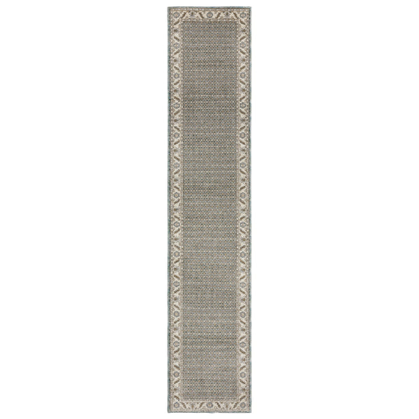 Oriental Weavers Andorra Indoor Area Rug - Luxurious Soft Pile With Over 200 Colors In Vintage Modern Styling Blue,Ivory Polypropylene A2429a076365st