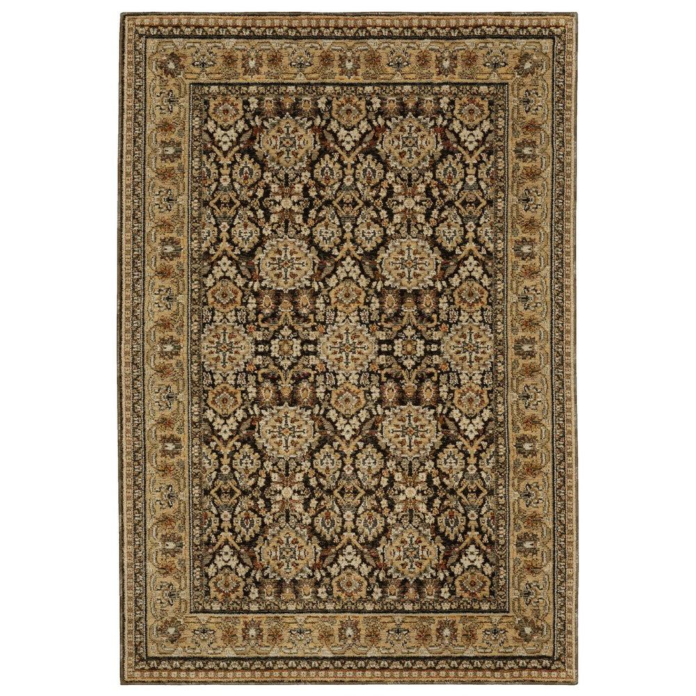 Oriental Weavers Andorra Luxurious Indoor Area Rug - Stunning Vintage Meets Modern Design In Rich Jewel Tones Brown,Gold Polypropylene A2431a058100st
