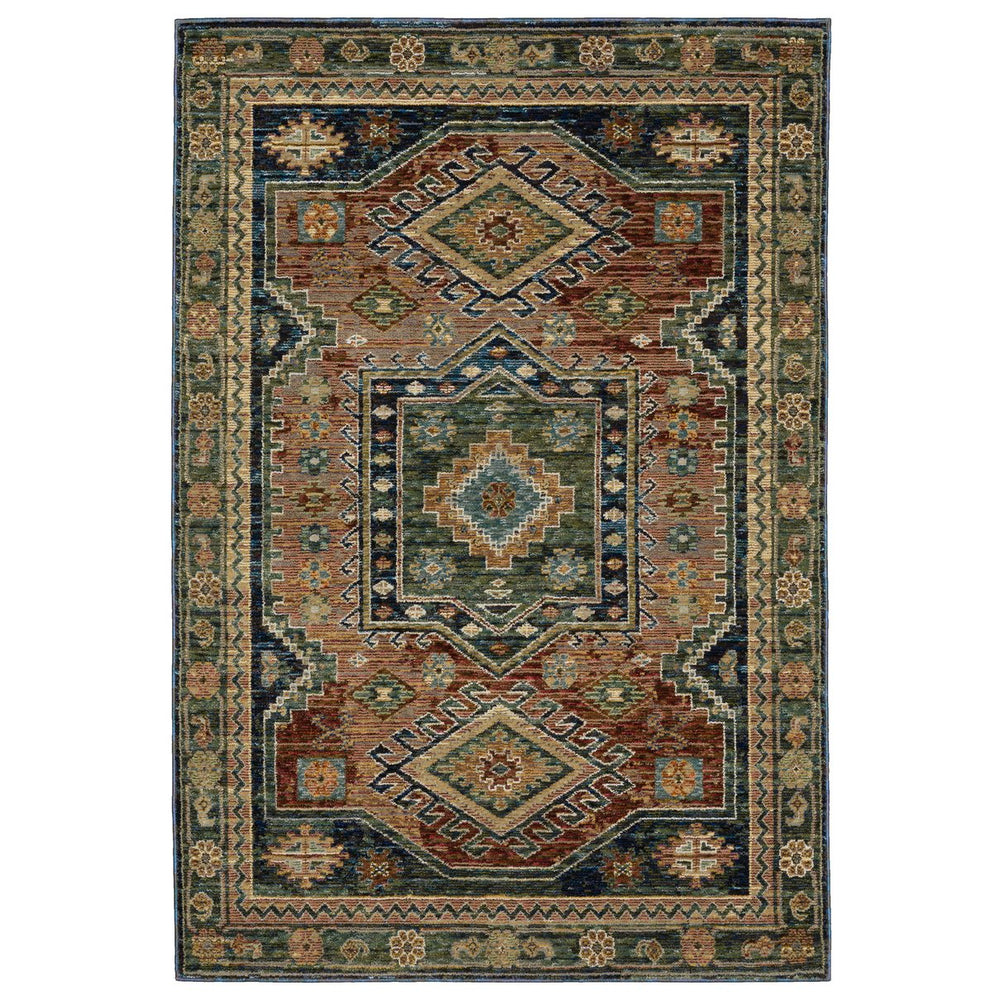 Oriental Weavers Andorra Indoor Area Rug - Luxurious Handcrafted Design With Over 200 Stunning Colors For Any Space Blue,Multi Polypropylene A2442a240343st