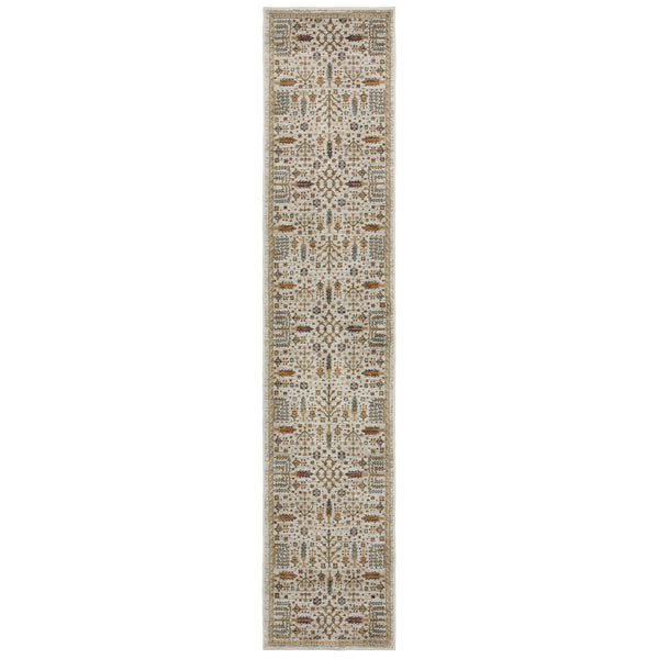 Oriental Weavers Andorra Luxurious Indoor Area Rug - Stunning Weaving Technology With Vibrant Jewel Tones & Soft Pile Ivory,Gold Polypropylene A2449b076365st