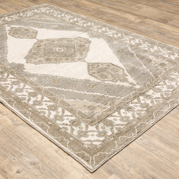 Oriental Weavers Andorra Indoor Area Rug: Luxurious Soft Pile With Vibrant Jewel Tones And Unique Weaving Technology Beige,Ivory Polypropylene A298c0058100st