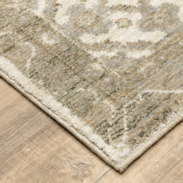 Oriental Weavers Andorra Indoor Area Rug: Luxurious Soft Pile With Vibrant Jewel Tones And Unique Weaving Technology Beige,Ivory Polypropylene A298c0067253st