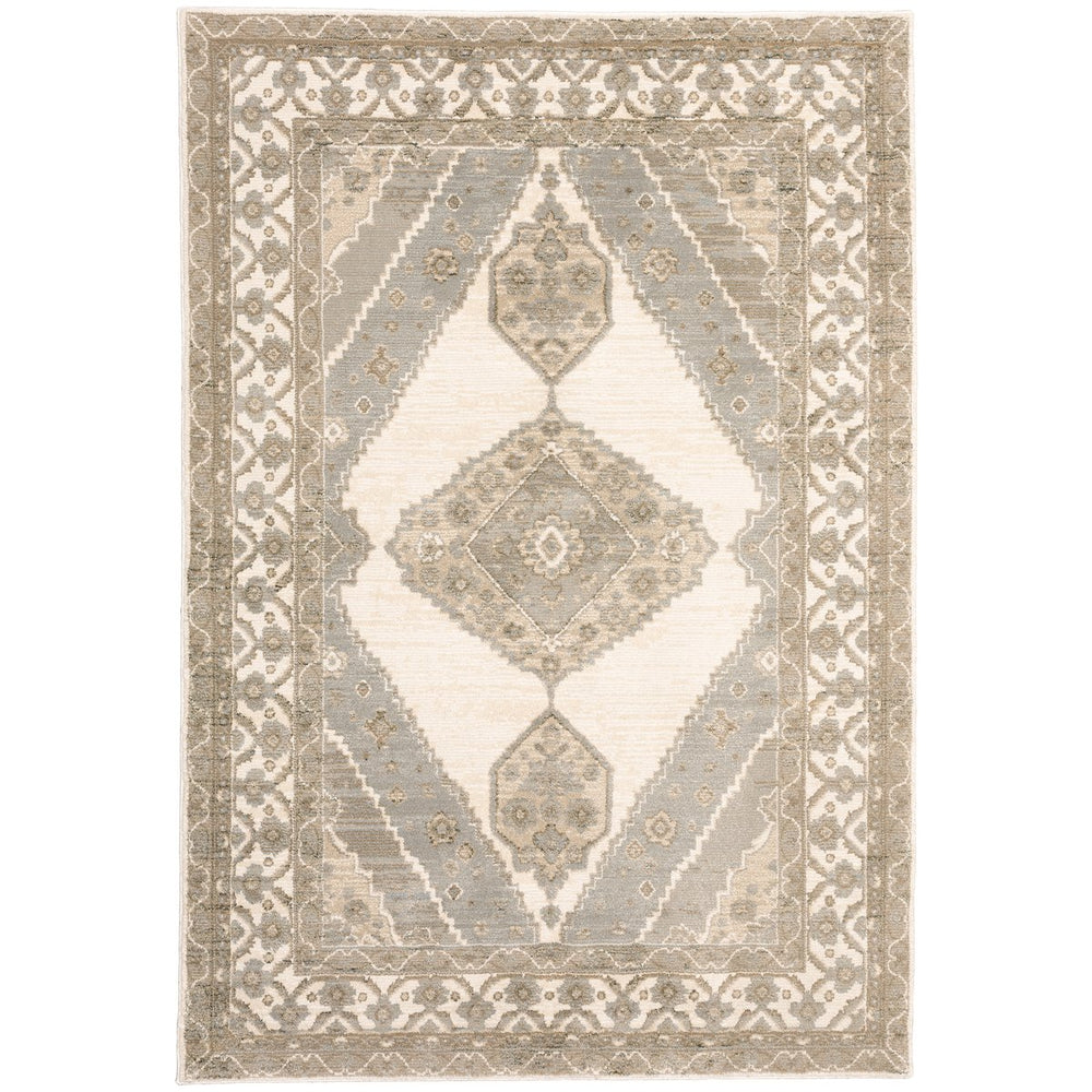 Oriental Weavers Andorra Indoor Area Rug: Luxurious Soft Pile With Vibrant Jewel Tones And Unique Weaving Technology Beige,Ivory Polypropylene A298c0058100st