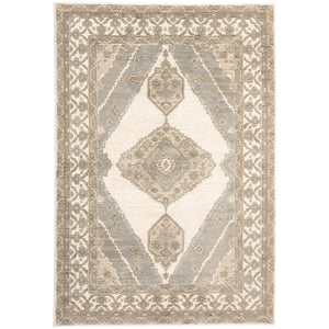 Oriental Weavers Andorra Indoor Area Rug: Luxurious Soft Pile With Vibrant Jewel Tones And Unique Weaving Technology Beige,Ivory Polypropylene A298c0058100st