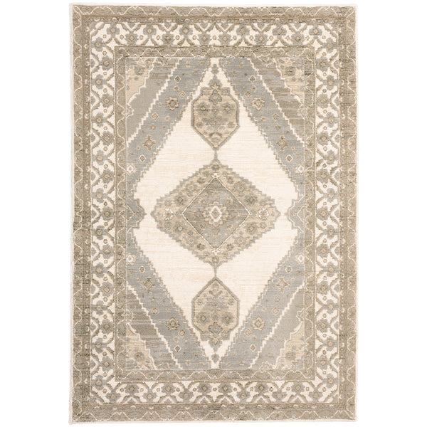 Oriental Weavers Andorra Indoor Area Rug: Luxurious Soft Pile With Vibrant Jewel Tones And Unique Weaving Technology Beige,Ivory Polypropylene A298c0058100st