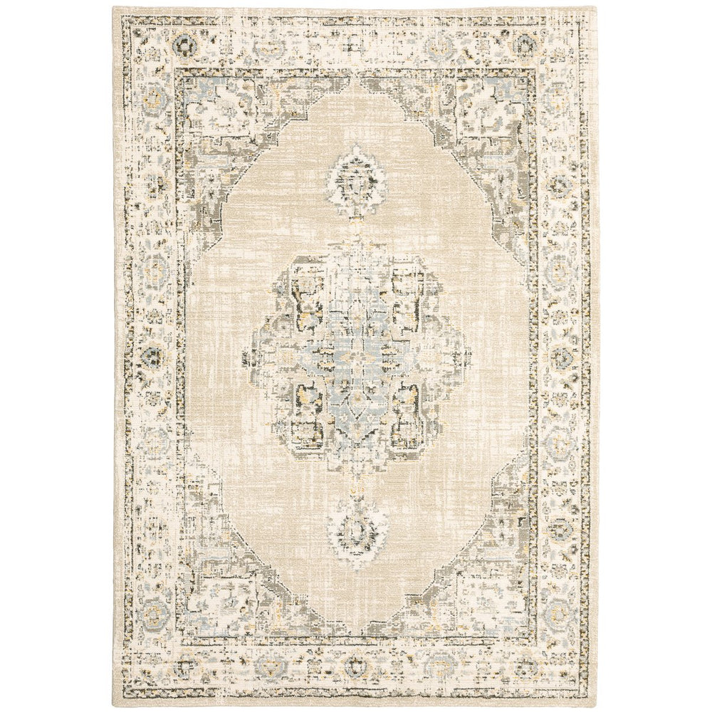 Oriental Weavers Andorra Luxurious Indoor Area Rug – Stunning Blend Of 200 Colors In Vintage Modern Style Decor Beige,Ivory Polypropylene A303d0058100st