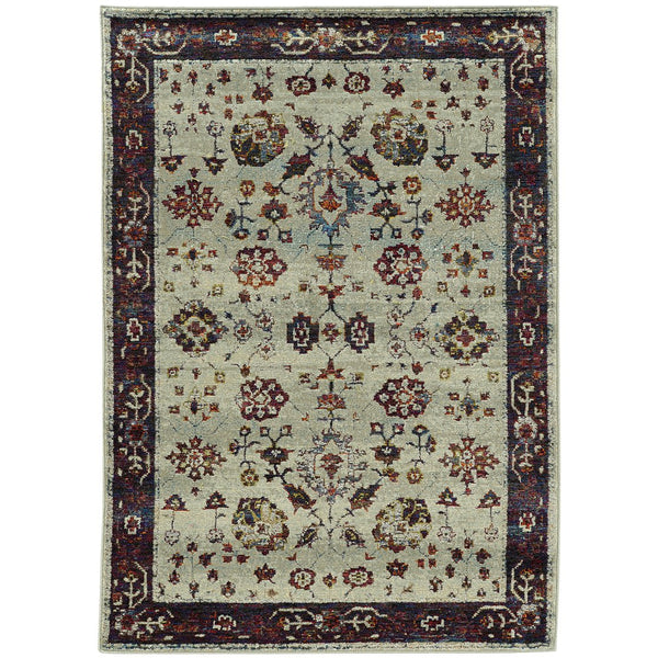 Oriental Weavers Andorra Indoor Area Rug – Luxurious Blend Of Over 200 Colors For Vintage Modern Style Décor Stone,Red Polypropylene A6842d117170st