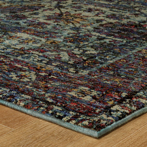 Oriental Weavers Andorra Indoor Area Rug - Luxurious Soft Pile With Stunning Jewel Tones For Modern Traditional Spaces Blue,Purple Polypropylene A6846b117170st