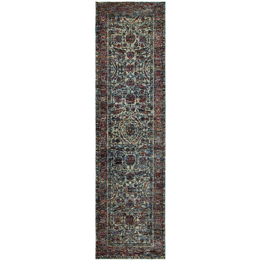 Oriental Weavers Andorra Indoor Area Rug - Luxurious Soft Pile With Stunning Jewel Tones For Modern Traditional Spaces Blue,Purple Polypropylene A6846b067253st