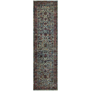 Oriental Weavers Andorra Indoor Area Rug - Luxurious Soft Pile With Stunning Jewel Tones For Modern Traditional Spaces Blue,Purple Polypropylene A6846b067253st