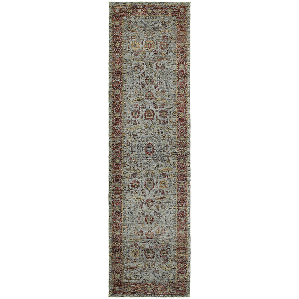 Oriental Weavers Andorra Indoor Area Rug – Luxurious Soft Pile In Stunning Jewel Tones, Perfect For Modern Spaces Blue,Red Polypropylene A7155a067253st