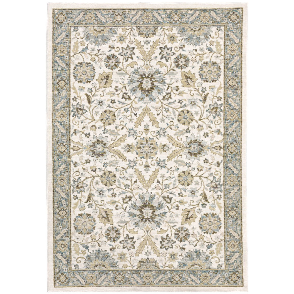 Oriental Weavers Andorra Indoor Area Rug - Luxurious Soft Pile With 200+ Color Options For Modern Vintage Style Stone,Ivory Polypropylene A8918i058100st