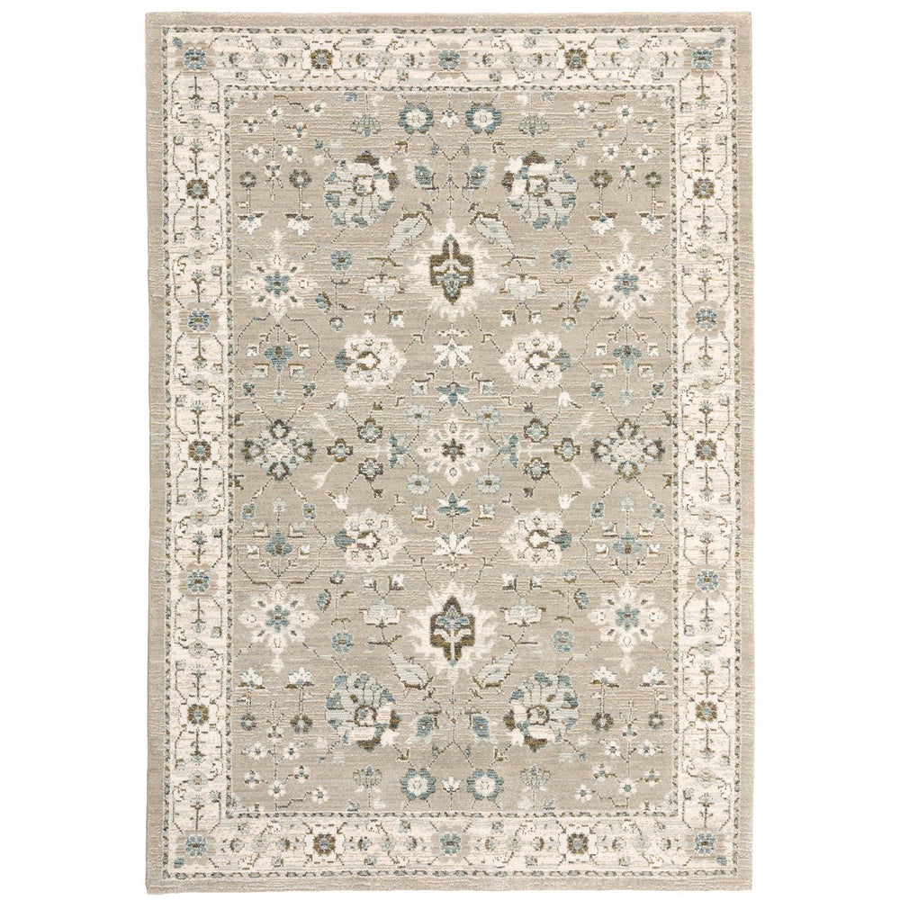 Oriental Weavers Andorra Luxurious Indoor Area Rug - Stunning Vintage Soul Meets Modern Design In Rich Colors Beige,Ivory Polypropylene A8930l117170st