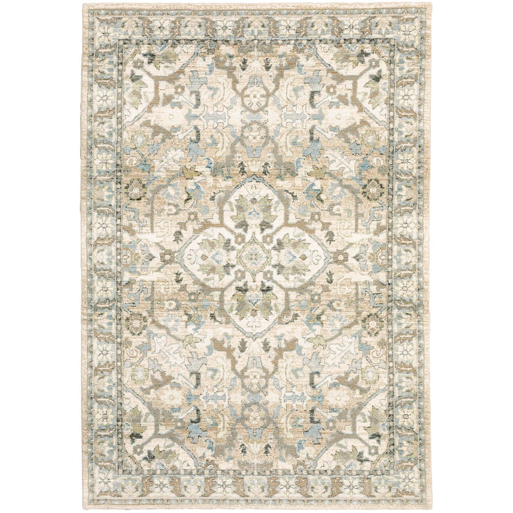 Oriental Weavers Andorra Indoor Area Rug - Luxurious Soft Pile With Stunning Color Blends For Modern Traditional Style Beige,Ivory Polypropylene A9818g117170st