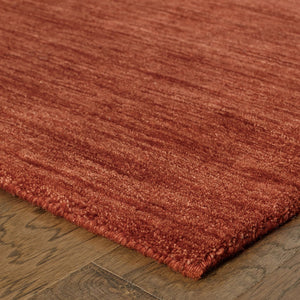 Oriental Weavers Aniston Handwoven Wool Indoor Area Rug - Luxurious Heathered Hues For Sophisticated Style Rust Wool A27103076244st