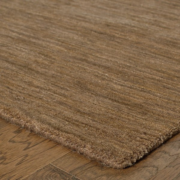 Oriental Weavers Aniston Handwoven Wool Area Rug - Luxurious Heathered Hues For Subtle Sophistication In Any Room Tan Wool A27104076244st