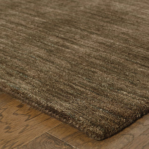 Oriental Weavers Aniston Handwoven Wool Indoor Area Rug - Luxurious Heathered Hues For Sophisticated Decor Brown Wool A27109076244st