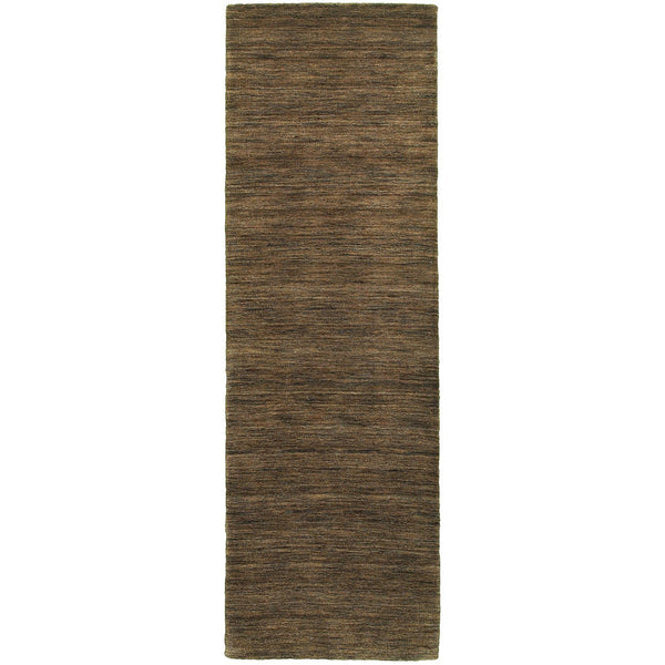 Oriental Weavers Aniston Handwoven Wool Indoor Area Rug - Luxurious Heathered Hues For Sophisticated Decor Brown Wool A27109076244st