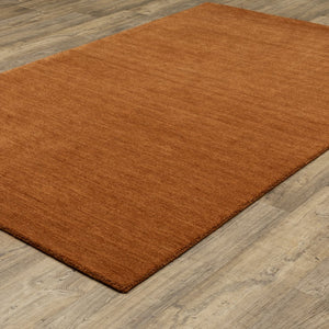 Oriental Weavers Aniston Hand-tufted Wool Area Rug - Luxurious Heathered Hues For Subtle Sophistication In Design Rust Wool A27118304396st