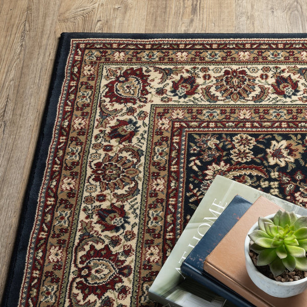 Oriental Weavers Ariana Indoor Area Rug - Exquisite Traditional Handcrafted Design With Vibrant Oriental Patterns Blue,Red Polypropylene A113b2080285st