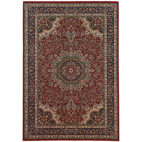 Oriental Weavers Ariana Indoor Area Rug - Masterful Traditional Craftsmanship With Stunning Oriental Patterns Red,Blue Polypropylene A116r3120180st