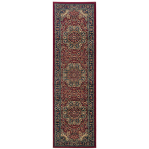 Oriental Weavers Ariana Indoor Area Rug - Masterful Traditional Craftsmanship With Stunning Oriental Patterns Red,Blue Polypropylene A116r3068235st