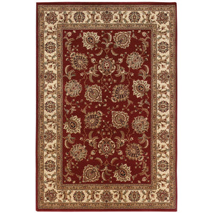 Oriental Weavers Ariana Indoor Area Rug - Exquisite Traditional Design With Modern Hues For Timeless Elegance Red,Ivory Polypropylene A117c3060090st
