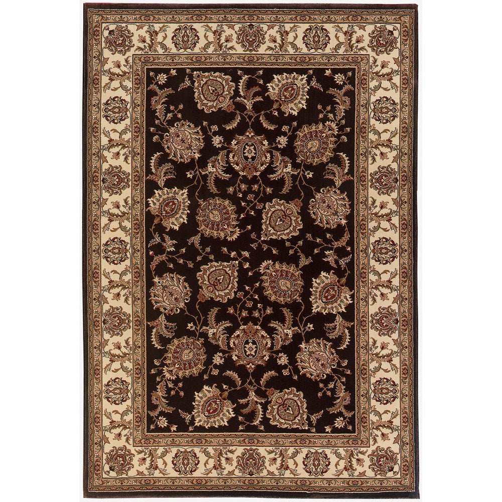 Oriental Weavers Ariana Indoor Area Rug – Elegant Traditional Design With Oriental Patterns For Timeless Style Brown,Ivory Polypropylene A117d3068235st