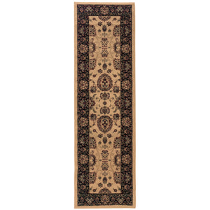 Oriental Weavers Ariana Indoor Area Rug - Exquisite Handmade Design With Traditional Patterns For Elegant Spaces Ivory,Black Polypropylene A130/7068235st