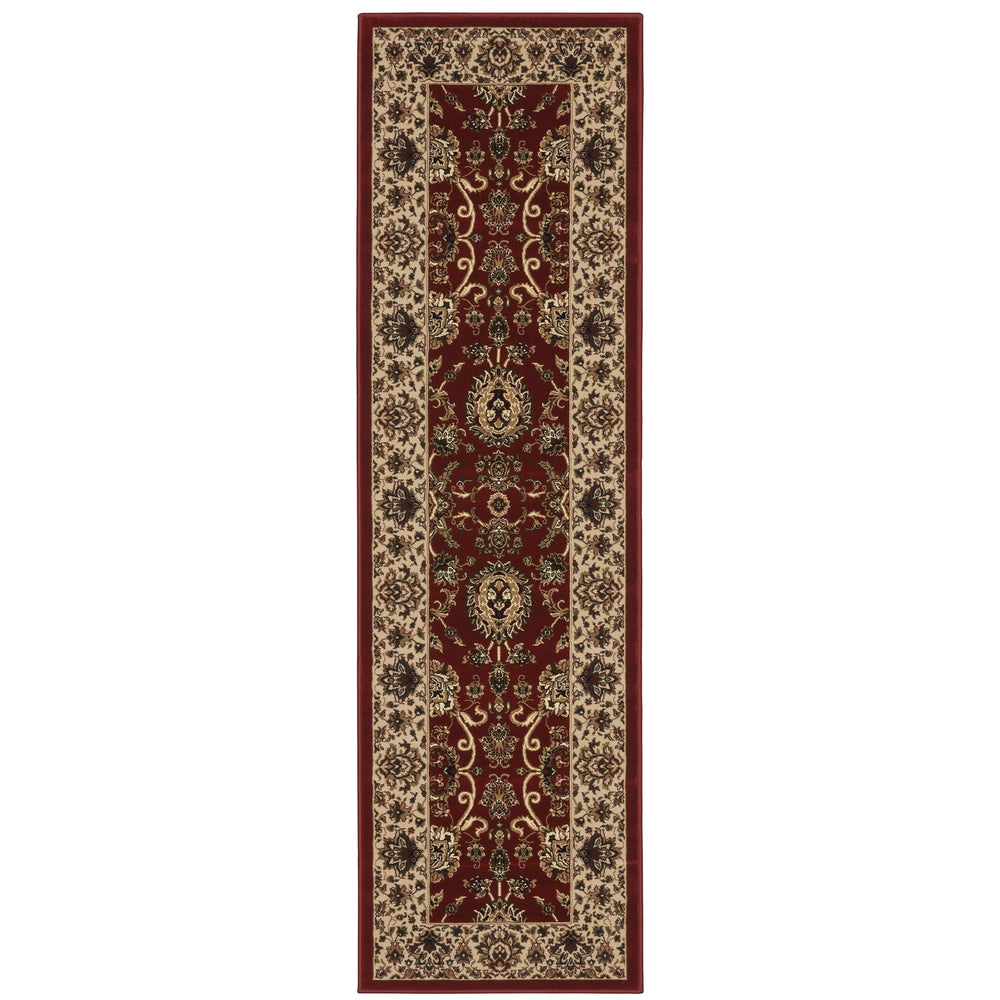 Oriental Weavers Ariana Indoor Area Rug - Exquisite Traditional Design With Oriental Patterns And Modern Hues Red,Ivory Polypropylene A130/8068235st
