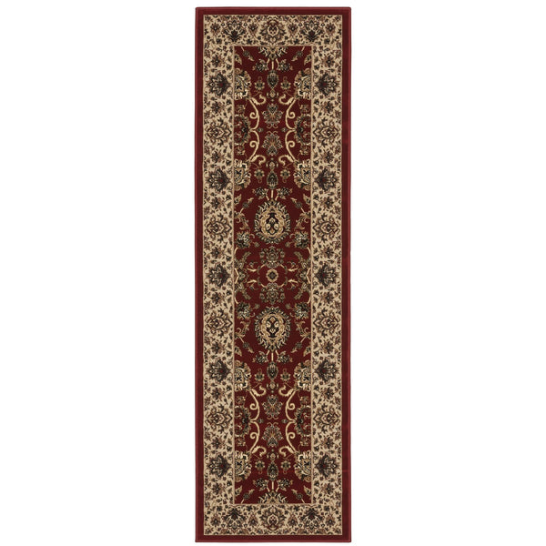 Oriental Weavers Ariana Indoor Area Rug - Exquisite Traditional Design With Oriental Patterns And Modern Hues Red,Ivory Polypropylene A130/8068235st