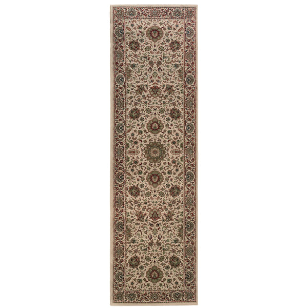 Oriental Weavers Ariana Indoor Area Rug - Exquisite Traditional Design With Oriental Patterns For Timeless Elegance Ivory,Green Polypropylene A172w3080285st