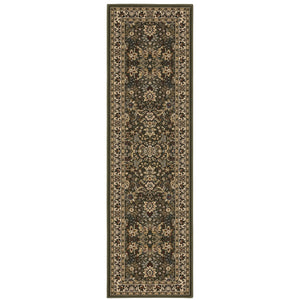 Oriental Weavers Ariana Indoor Area Rug - Stunning Traditional Design With Oriental Patterns For Elegant Spaces Green,Ivory Polypropylene A213g8068235st
