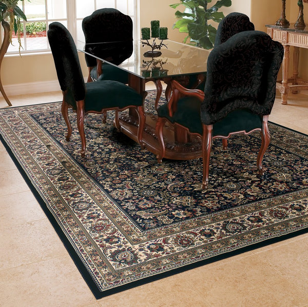 Oriental Weavers Ariana Indoor Area Rug - Timeless Traditional Design With Stunning Oriental Patterns For Your Home Black,Ivory Polypropylene A213k8060090st