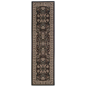 Oriental Weavers Ariana Indoor Area Rug - Timeless Traditional Design With Stunning Oriental Patterns For Your Home Black,Ivory Polypropylene A213k8068235st