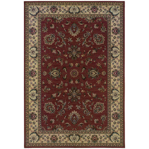 Oriental Weavers Ariana Indoor Area Rug - Exquisite Handcrafted Design With Traditional Patterns And Modern Colors Red,Ivory Polypropylene A311c3120180st