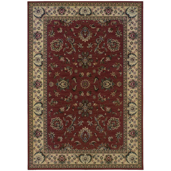 Oriental Weavers Ariana Indoor Area Rug - Exquisite Handcrafted Design With Traditional Patterns And Modern Colors Red,Ivory Polypropylene A311c3120180st
