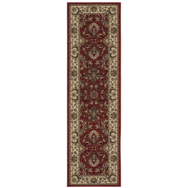 Oriental Weavers Ariana Indoor Area Rug - Exquisite Handcrafted Design With Traditional Patterns And Modern Colors Red,Ivory Polypropylene A311c3068235st