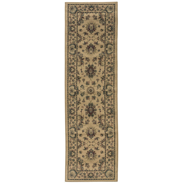 Oriental Weavers Ariana Indoor Area Rug - Elegant Traditional Design With Stunning Oriental Patterns For Any Space Ivory,Green Polypropylene A311i3068235st