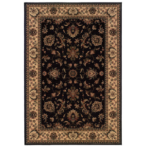 Oriental Weavers Ariana Indoor Area Rug - Exquisite Traditional Craftsmanship With Elegant Oriental Patterns Black,Ivory Polypropylene A311k3120180st