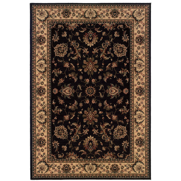 Oriental Weavers Ariana Indoor Area Rug - Exquisite Traditional Craftsmanship With Elegant Oriental Patterns Black,Ivory Polypropylene A311k3120180st