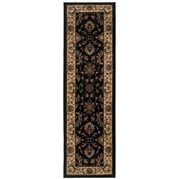 Oriental Weavers Ariana Indoor Area Rug - Exquisite Traditional Craftsmanship With Elegant Oriental Patterns Black,Ivory Polypropylene A311k3068235st