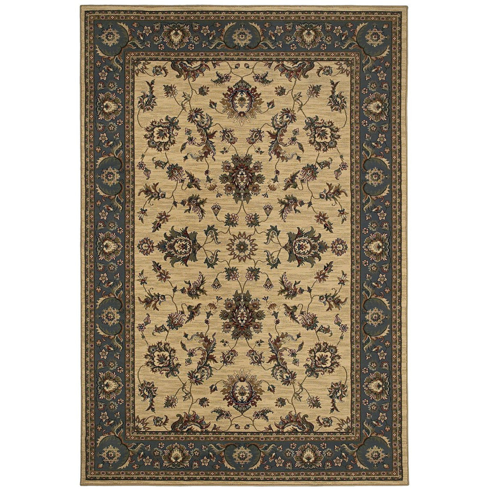 Oriental Weavers Ariana Indoor Area Rug: Timeless Elegance With Traditional Oriental Patterns And Modern Colors Ivory,Blue Polypropylene A311z3120180st