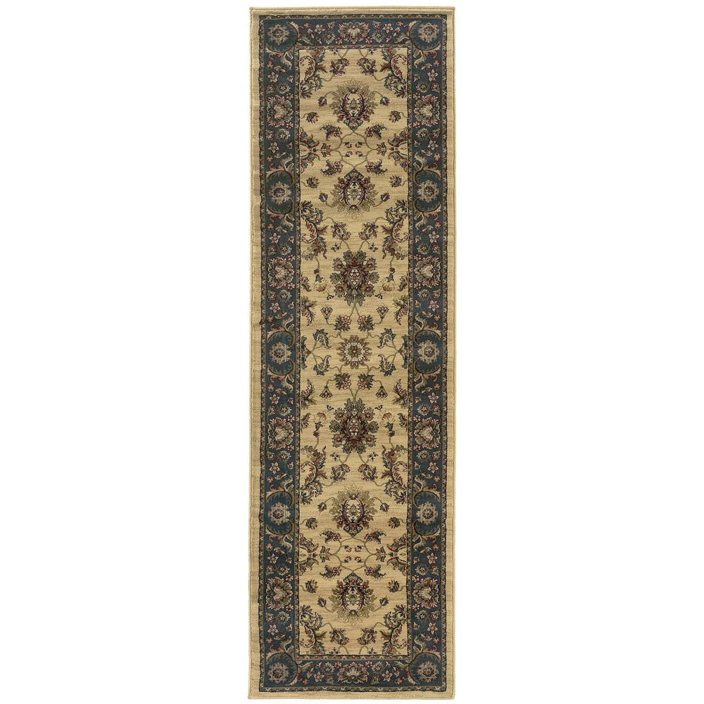 Oriental Weavers Ariana Indoor Area Rug: Timeless Elegance With Traditional Oriental Patterns And Modern Colors Ivory,Blue Polypropylene A311z3120180st
