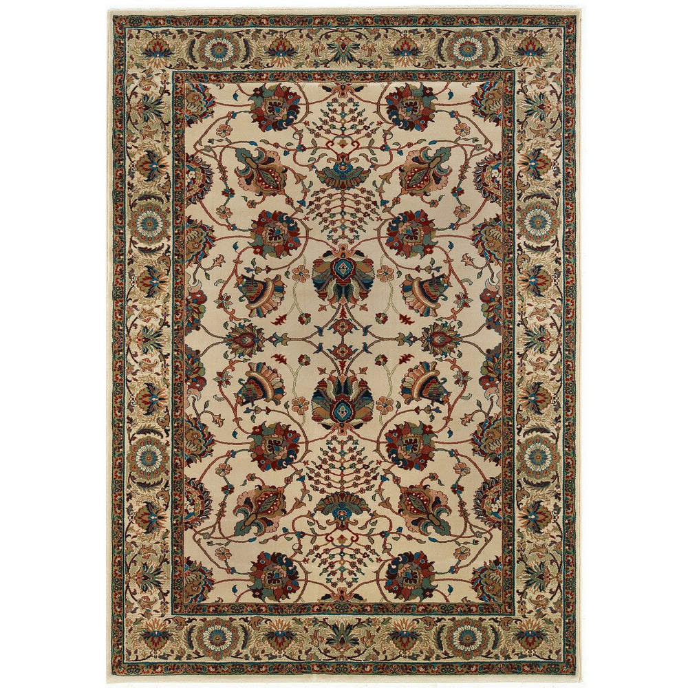 Oriental Weavers Ariana Indoor Area Rug - Exquisite Traditional Design With Oriental Patterns For Timeless Elegance Ivory,Red Polypropylene A431o3068235st