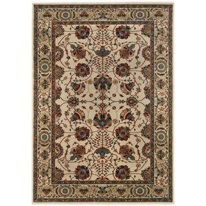 Oriental Weavers Ariana Indoor Area Rug - Exquisite Traditional Design With Oriental Patterns For Timeless Elegance Ivory,Red Polypropylene A431o3120180st