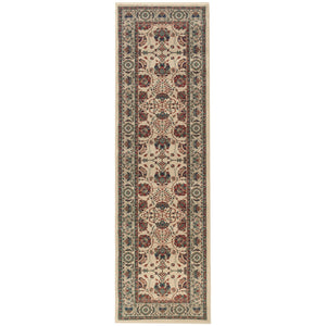 Oriental Weavers Ariana Indoor Area Rug - Exquisite Traditional Design With Oriental Patterns For Timeless Elegance Ivory,Red Polypropylene A431o3068235st