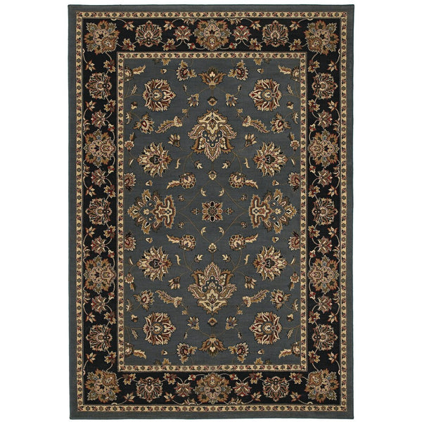 Oriental Weavers Ariana Indoor Area Rug - Luxurious Handcrafted Design With Traditional Patterns And Modern Colors Blue,Black Polypropylene A623h3120180st
