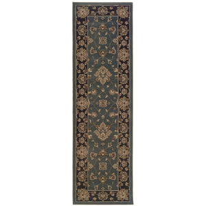 Oriental Weavers Ariana Indoor Area Rug - Luxurious Handcrafted Design With Traditional Patterns And Modern Colors Blue,Black Polypropylene A623h3068235st